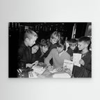 Johan Cruijff signeert | Canvas Print 